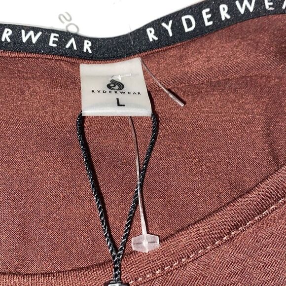 New Ryderwear Adapt Twist Cropped Tank Athleisure‎ Chocolate Brown Large - Picture 12 of 14